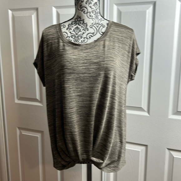 Jane & Delancey Gold Brown Blouse L - Picture 1 of 5